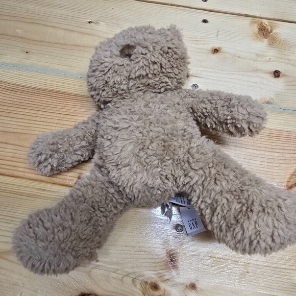 Baby Gap‎ Bear Plush Stuffed Animal Light Brown Tan Fuzzy Toy - Picture 4 of 8